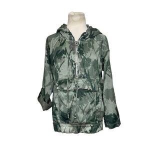 DWP green camo long sleeves hoodie sweatshirt size small